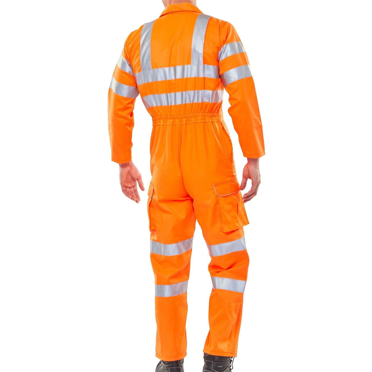 Beeswift Hi-Vis Rail Spec Coverall 270gsm Class 3 Reflective Teflon Treatment