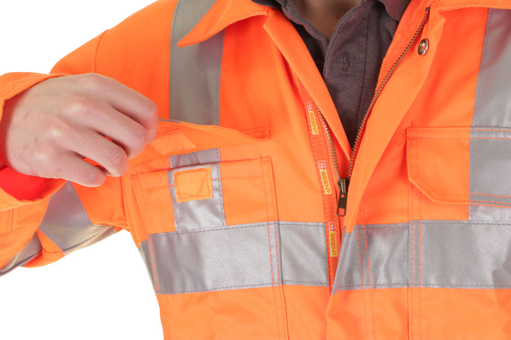Beeswift Hi-Vis Rail Spec Coverall 270gsm Class 3 Reflective Teflon Treatment