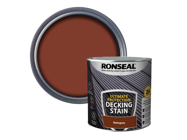 Ronseal Ultimate Protection Decking Stain 2.5L Rich Mahogany Slip Resistant