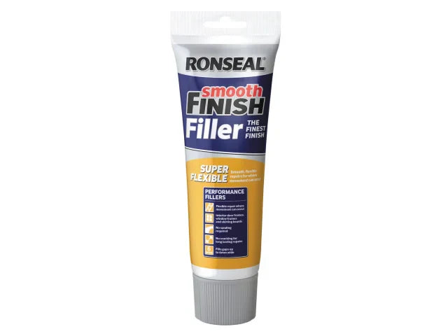 Ronseal Smooth Finish Super Flexible Filler 330g White for Interior Repairs