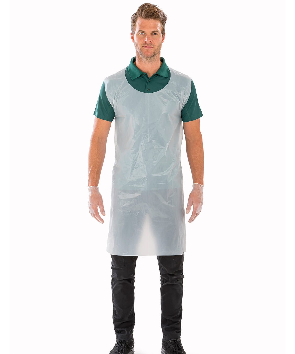 Result Essential Hygiene Disposable Apron Pack of 100 Fluid Proof Lightweight