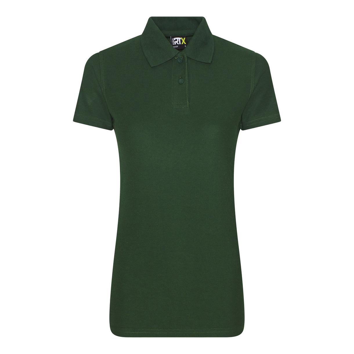 Prortx Women's Pro Polo Bottle Green Feminine Fit Durable Workwear Uniform