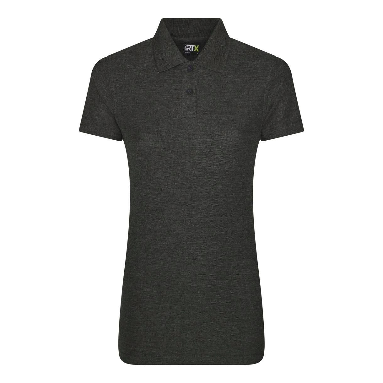 Prortx Women's Pro Polo Charcoal Feminine Fit Durable Workwear Uniform XS-4XL