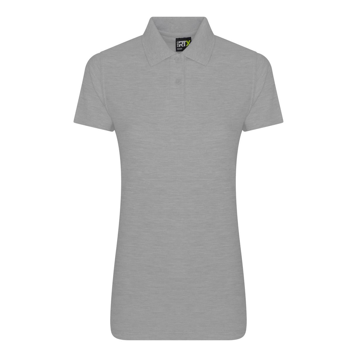 Prortx Women's Pro Polo Heather Grey Feminine Fit Durable Workwear Uniform