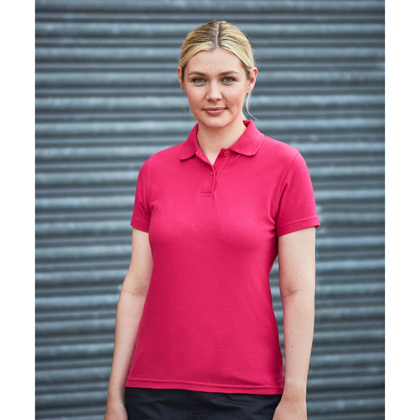 Prortx Women's Pro Polo Sapphire Blue Feminine Fit Durable Workwear Uniform