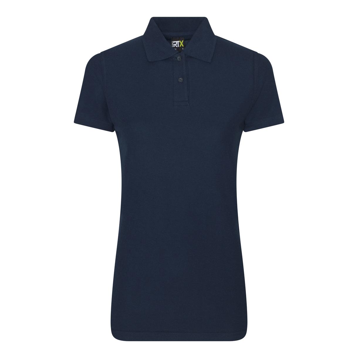 Prortx Women's Pro Polo Navy Feminine Fit Durable Workwear Uniform Sizes XS-4XL