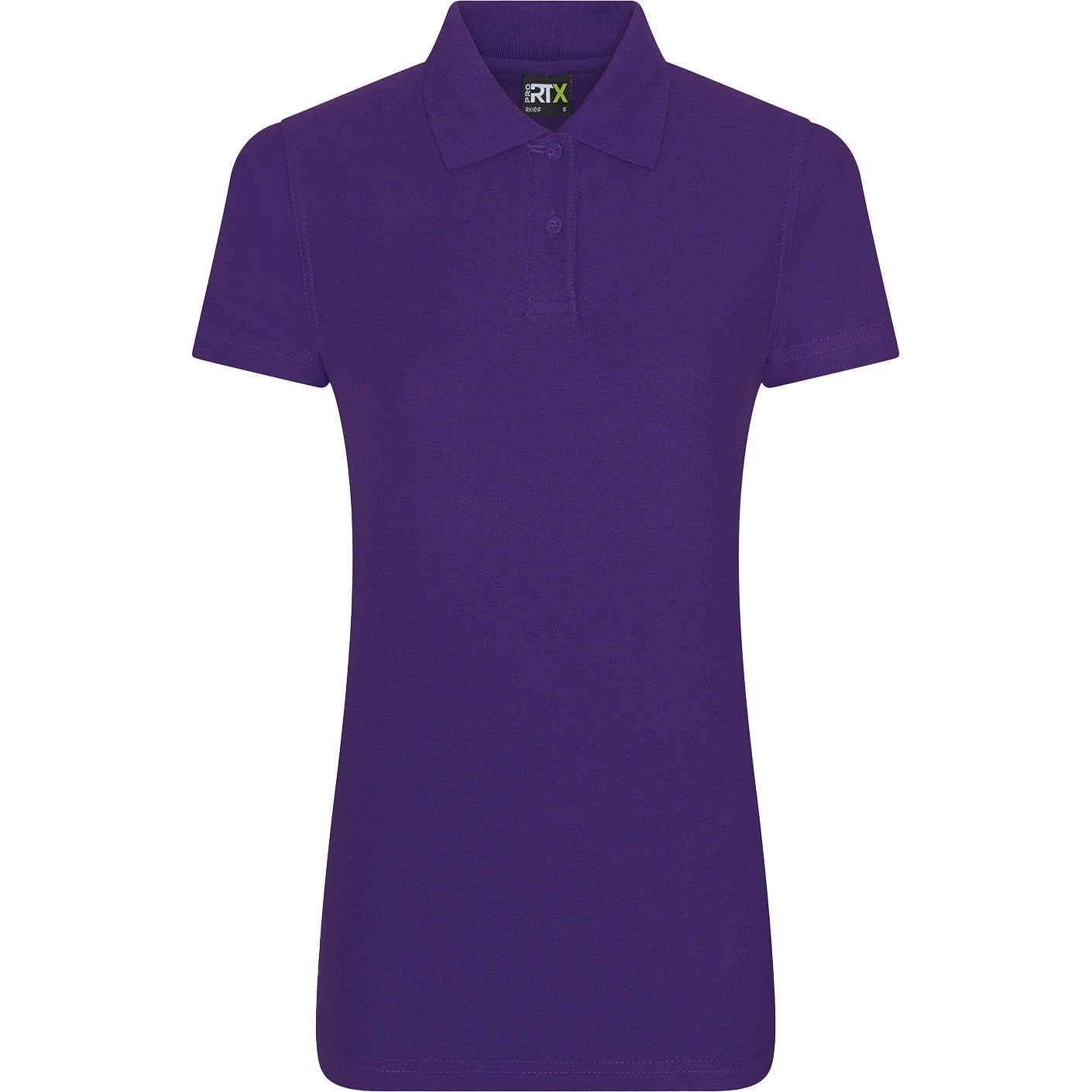 Prortx Women's Pro Polo Shirt Purple Feminine Fit Durable Workwear Uniform