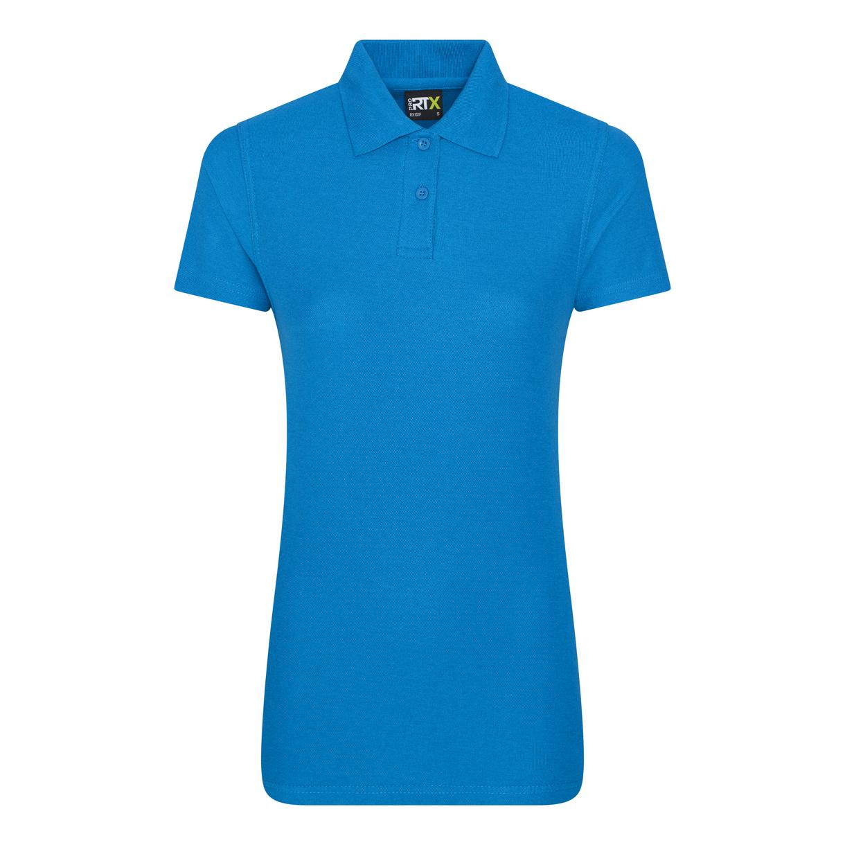 Prortx Women's Pro Polo Sapphire Blue Feminine Fit Durable Workwear Uniform