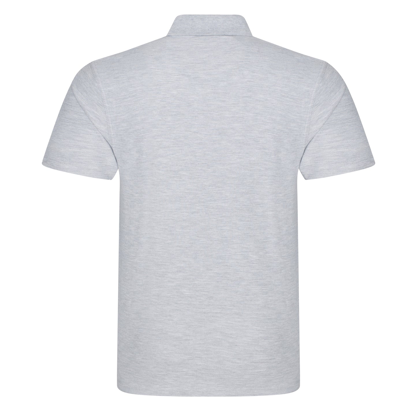 Prortx Pro Polo Heather Grey Durable Workwear Uniform Ribbed Collar