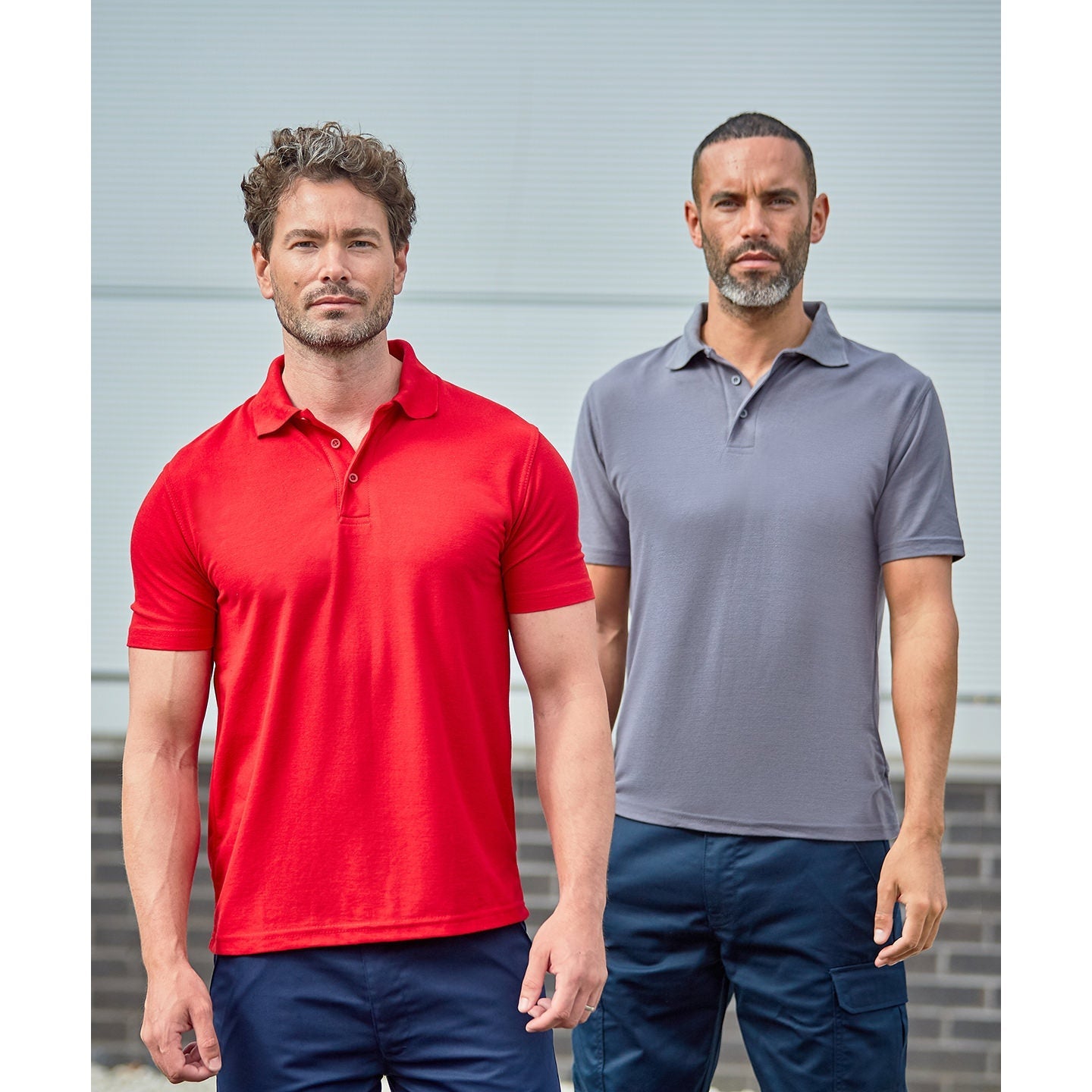 Prortx Pro Polyester Polo Shirt Modern Fit Ribbed Collar Durable Workwear