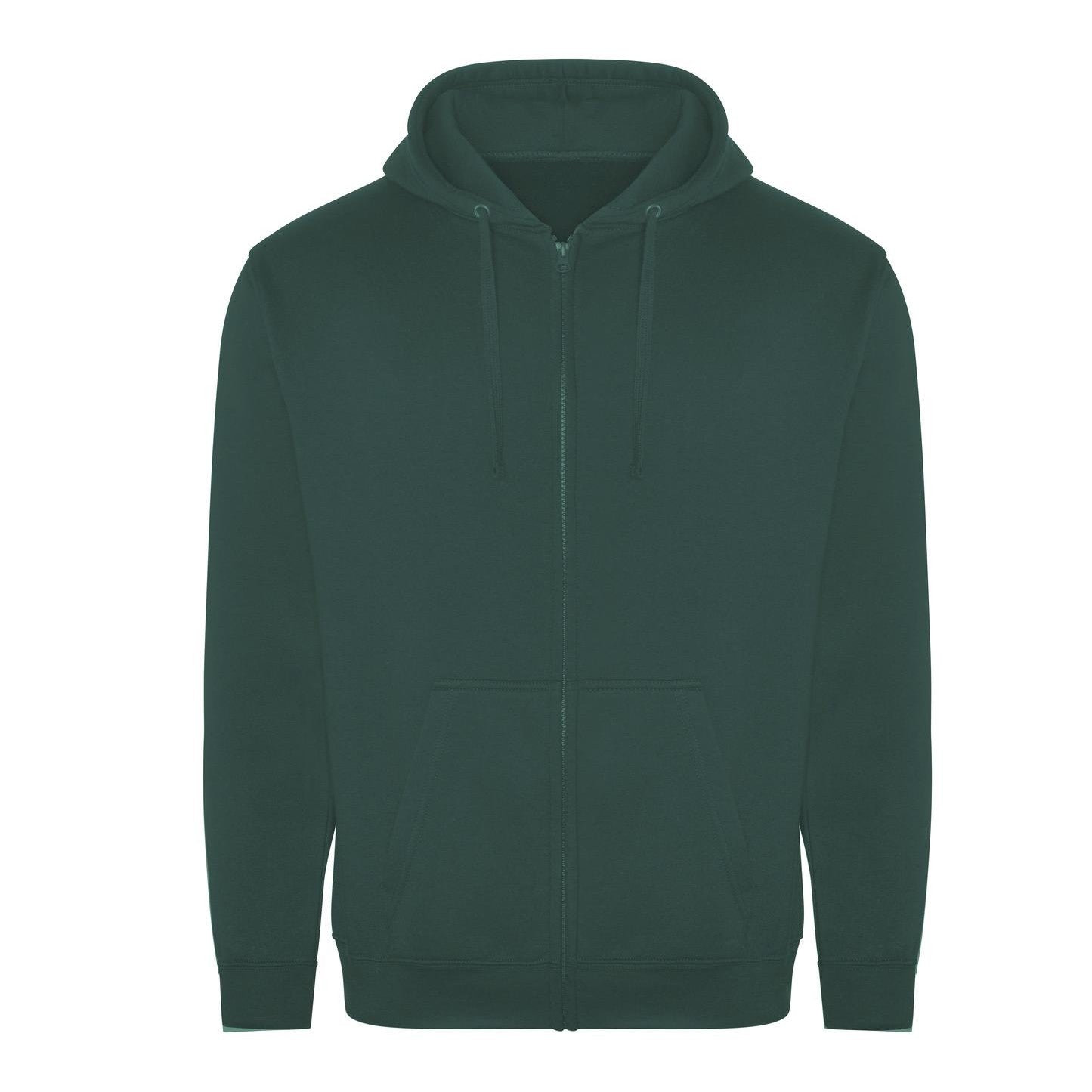Prortx Pro Zip Hoodie Durable Polycotton Fleece Fully Lined Hood Workwear S-4XL