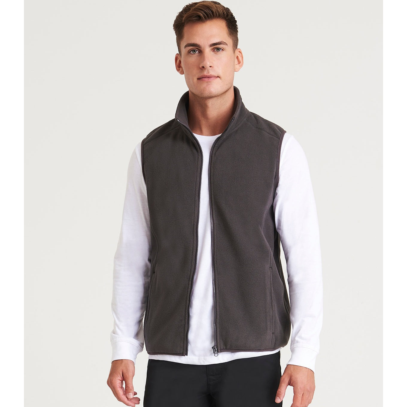 Prortx Pro Fleece Gilet Unisex Full-Zip Warm Layering Piece with Pockets