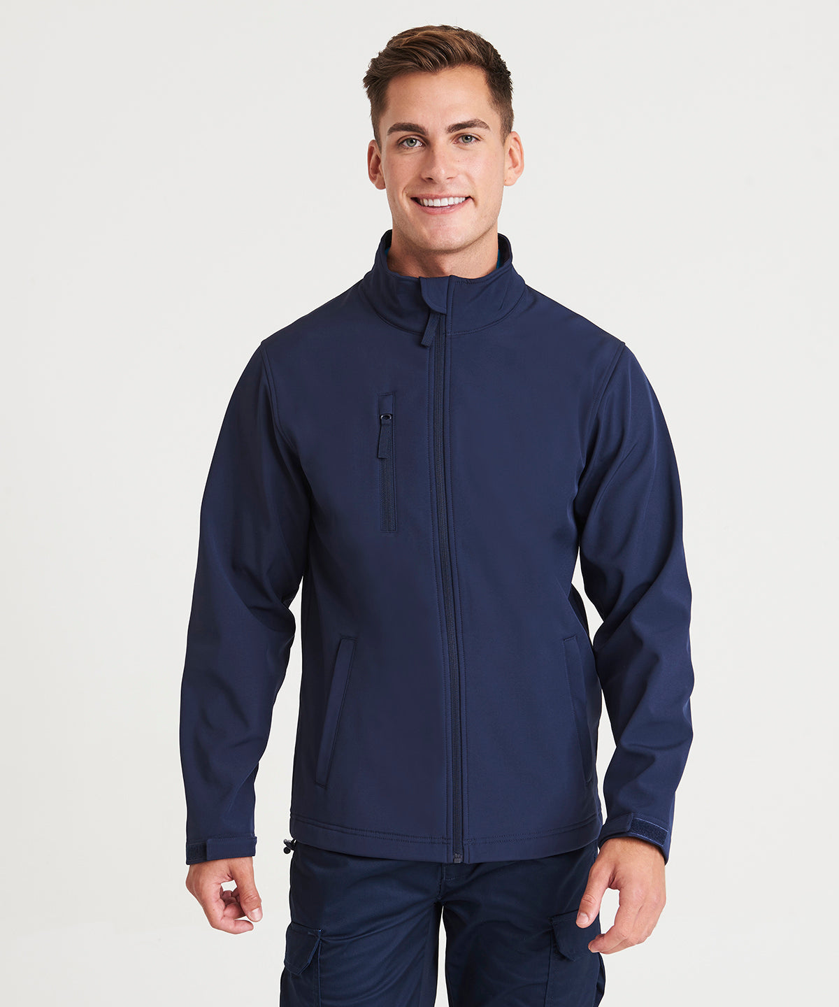 Prortx Pro Three-Layer Softshell Jacket Windproof Showerproof Adjustable Fit