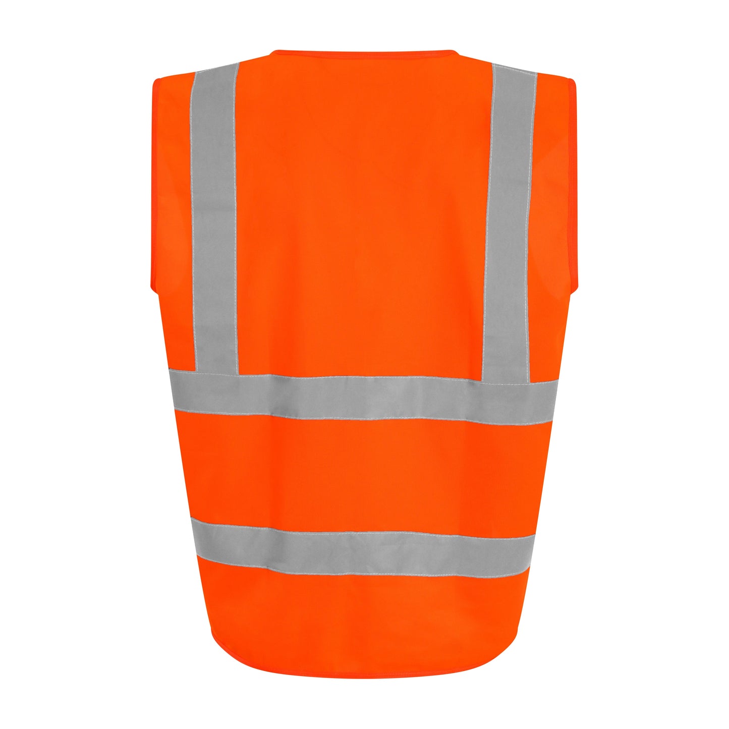 Prortx High Visibility Waistcoat HV Orange Reflective Workwear Class 2 S-6XL