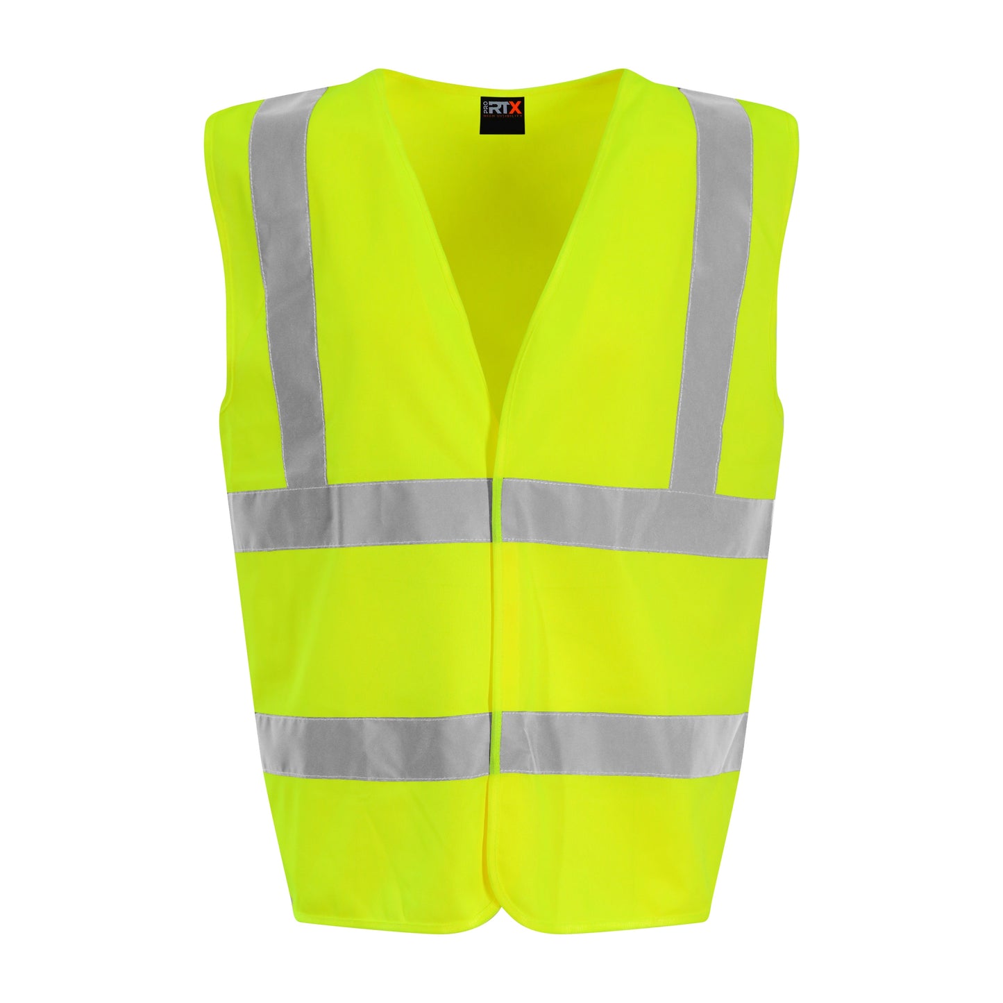 Prortx High Visibility Waistcoat HV Yellow Reflective Workwear Class 2 S-6XL
