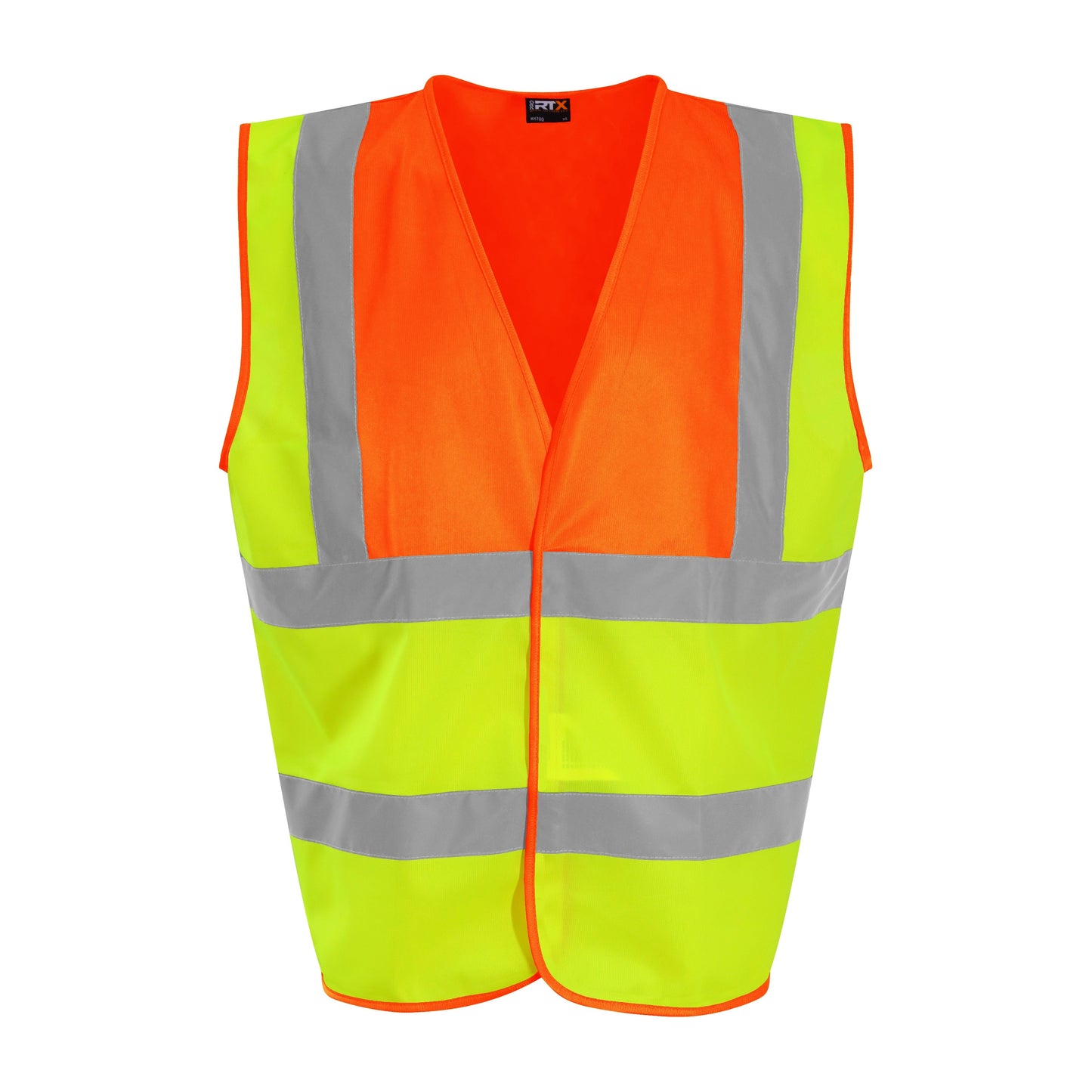 Prortx High Visibility Waistcoat HV Yellow/Orange Reflective Workwear S-6XL