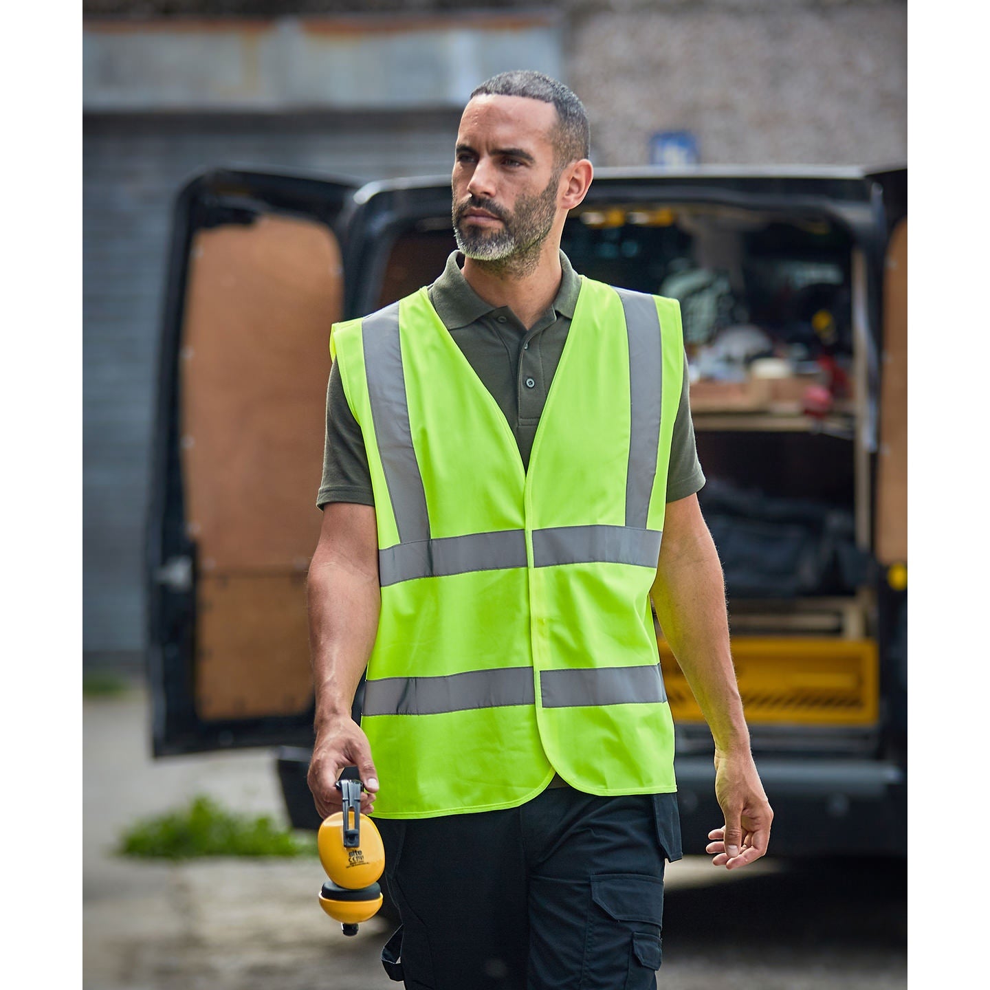 Prortx High Visibility Waistcoat Raspberry Reflective Workwear Safety Vest