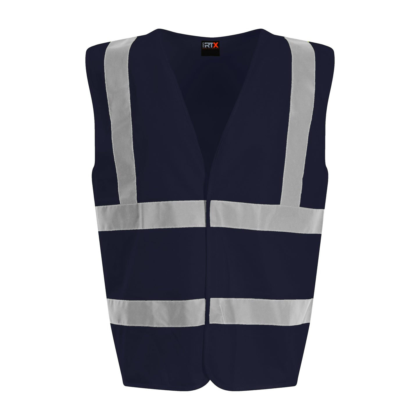 Prortx High Visibility Waistcoat Navy Reflective Safety Workwear EN ISO 20471