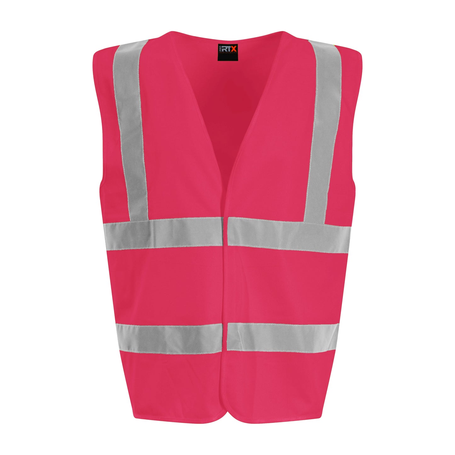 Prortx High Visibility Pink Waistcoat EN ISO 20471 Reflective Workwear S-6XL