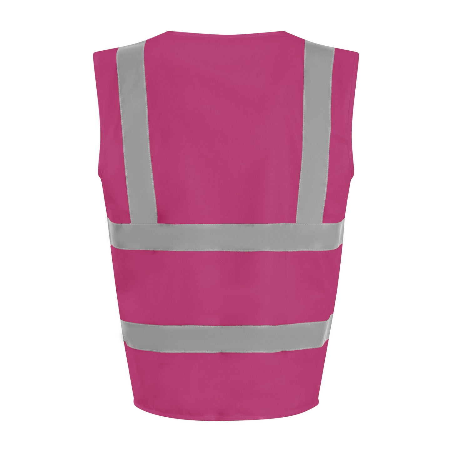 Prortx High Visibility Waistcoat Raspberry Reflective Workwear Safety Vest