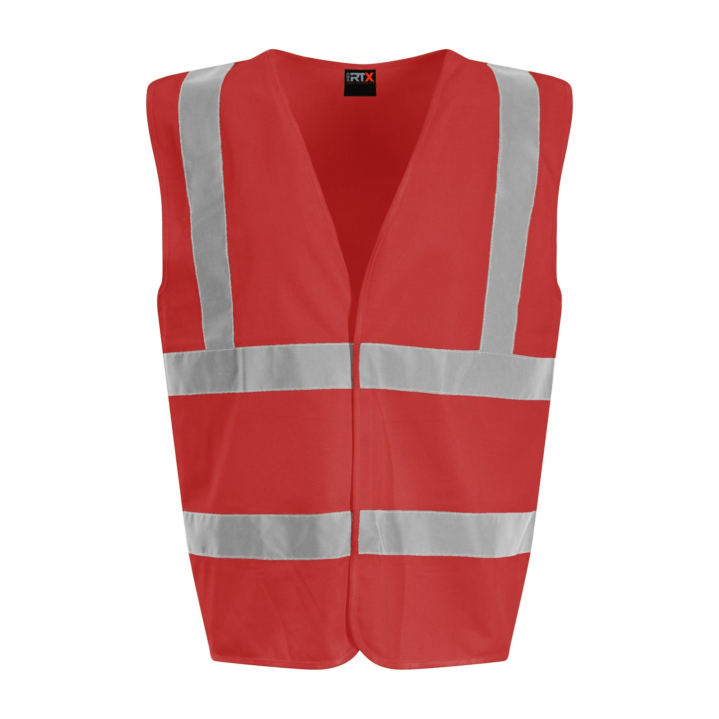 Prortx High Visibility Waistcoat Red EN ISO 20471 Reflective Workwear S-6XL