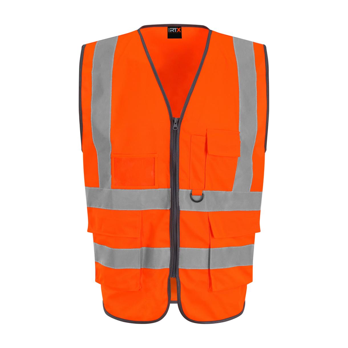 Prortx High Visibility Executive Waistcoat with ID Pocket & Reflective Tape
