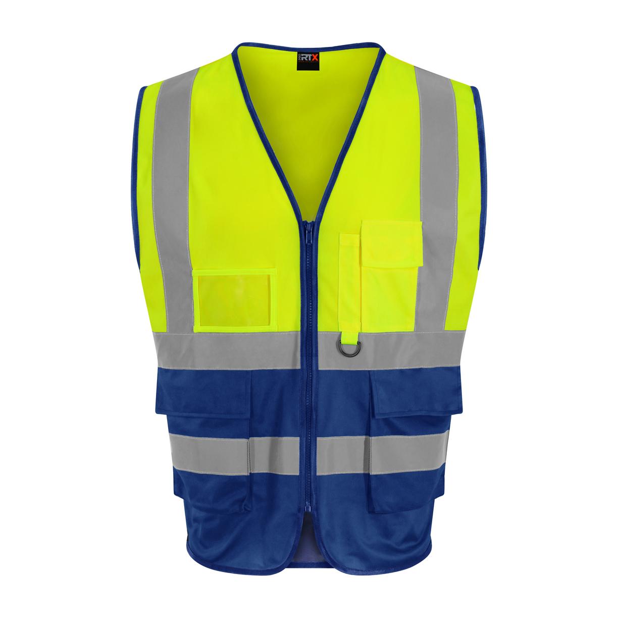 Prortx High Visibility Executive Waistcoat with ID Pocket & Reflective Tape