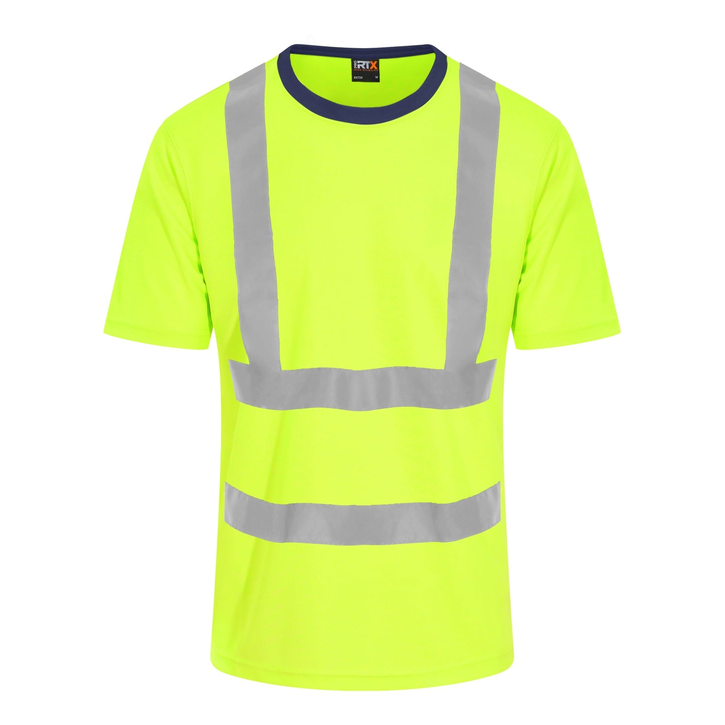 Prortx High Visibility T-Shirt EN ISO 20471 Reflective Safety Workwear S-5XL