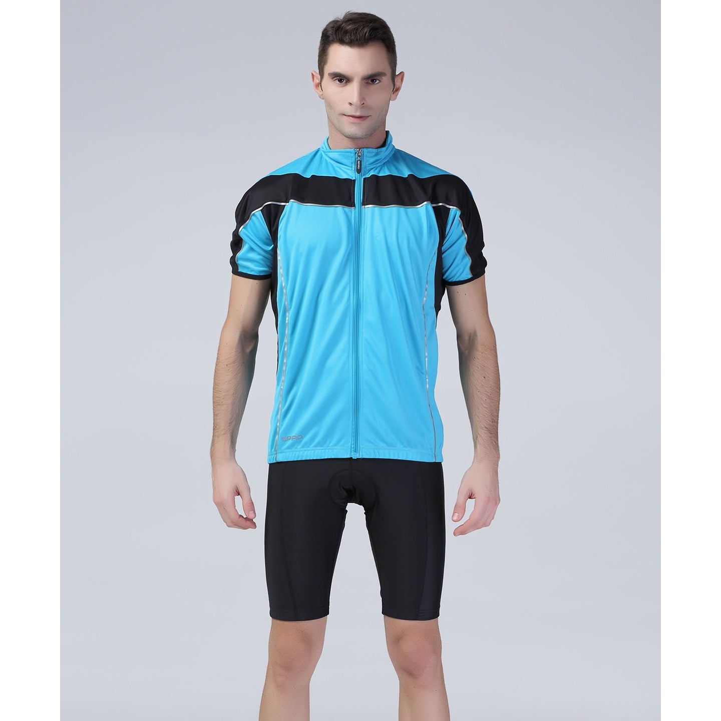 Spiro Full-Zip Cycling Top Lightweight Breathable UV Protection Reflective