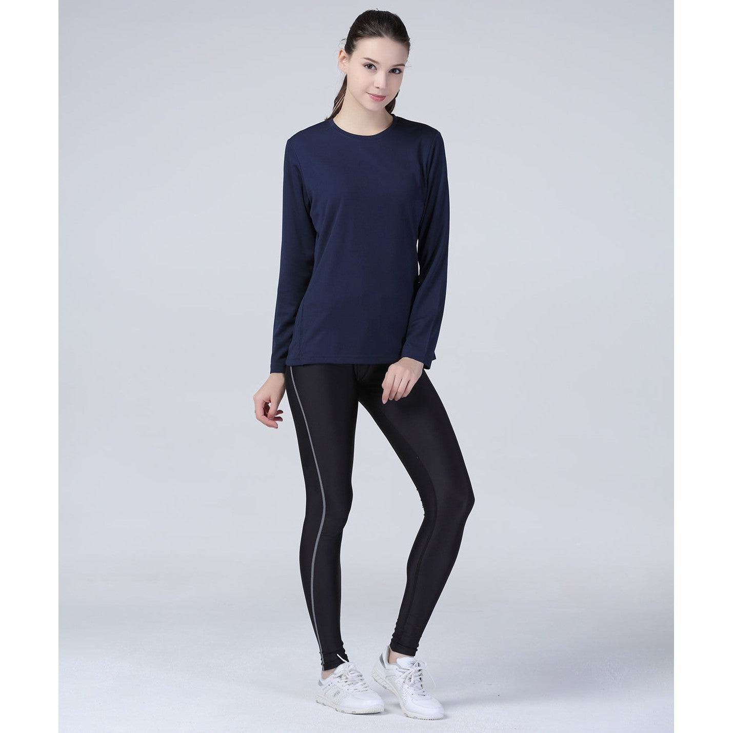 Spiro Women's Quick-Dry Long Sleeve T-Shirt Sport Work Play Flat-Lock Seams