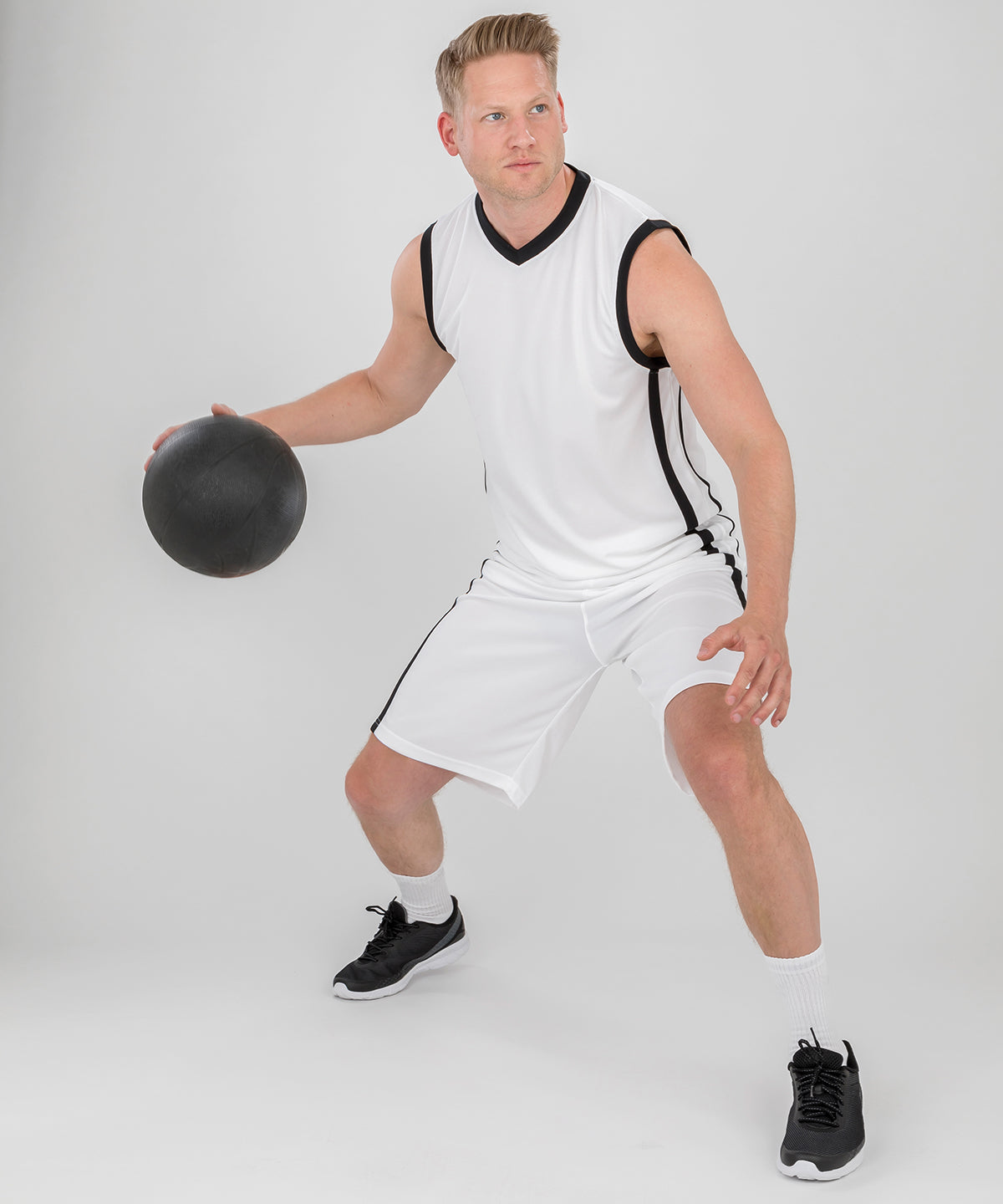 SPIRO Basketball Quick-Dry Top Lightweight Breathable Comfort Fit Sportswear