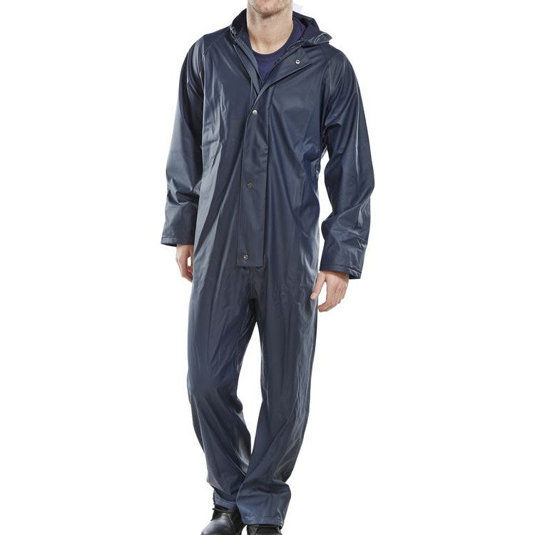 Beeswift Super B-Dri Coverall Waterproof Hooded Zip Front Elastic Cuffs