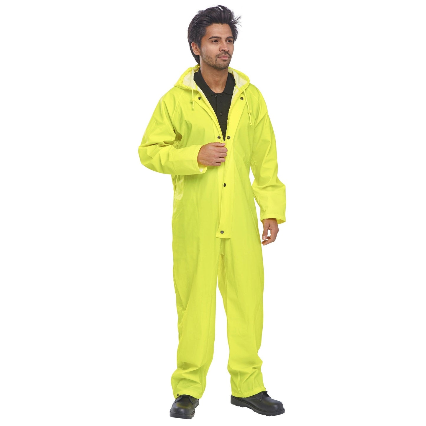 Beeswift Super B-Dri Coverall Waterproof Hooded Zip Front Elastic Cuffs