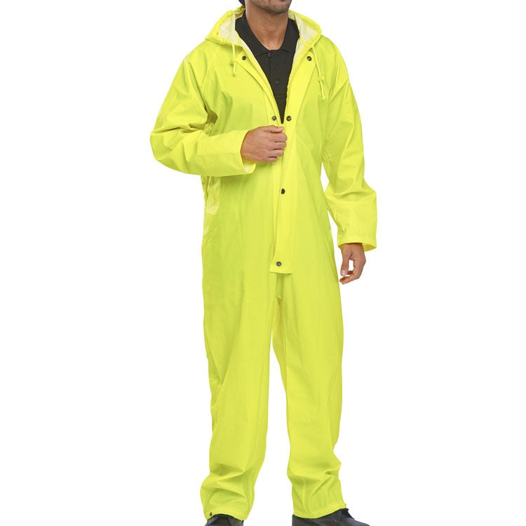 Beeswift Super B-Dri Coverall Waterproof Hooded Zip Front Elastic Cuffs
