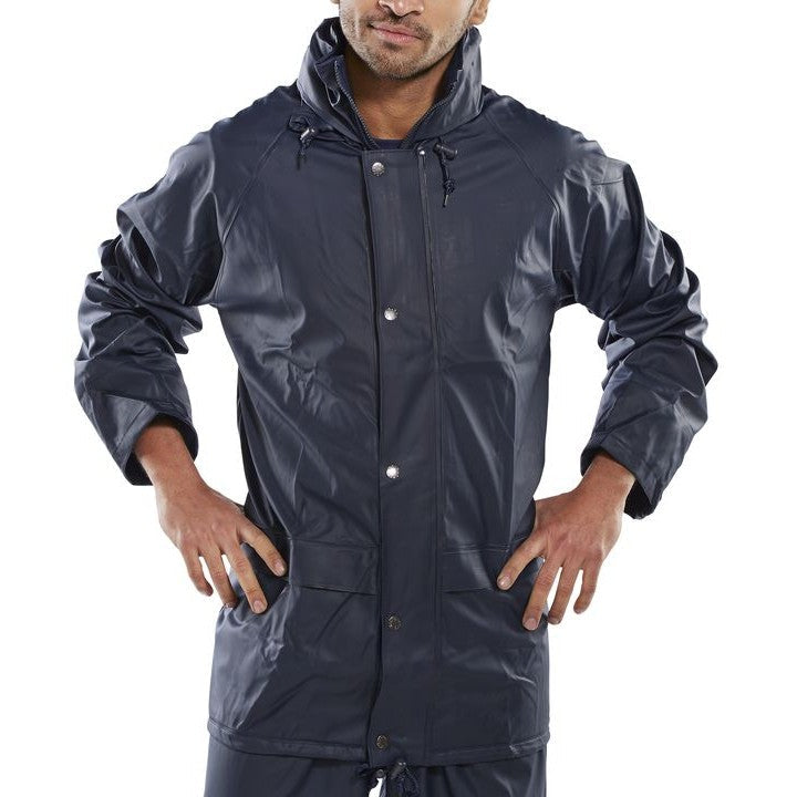 Beeswift Super B-Dri Jacket Waterproof with Concealed Hood and Storm Flap