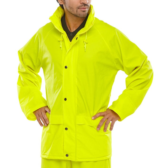Beeswift Super B-Dri Jacket Waterproof with Concealed Hood and Storm Flap