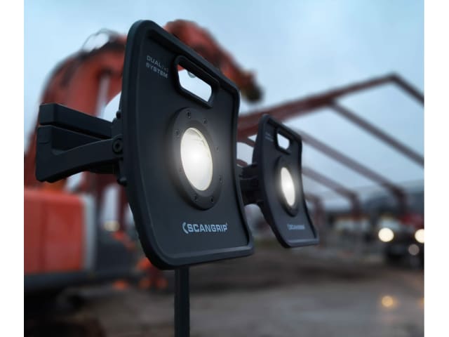 SCANGRIP Dual Bracket for 3m Tripod - Mount Two Work Lights Efficiently