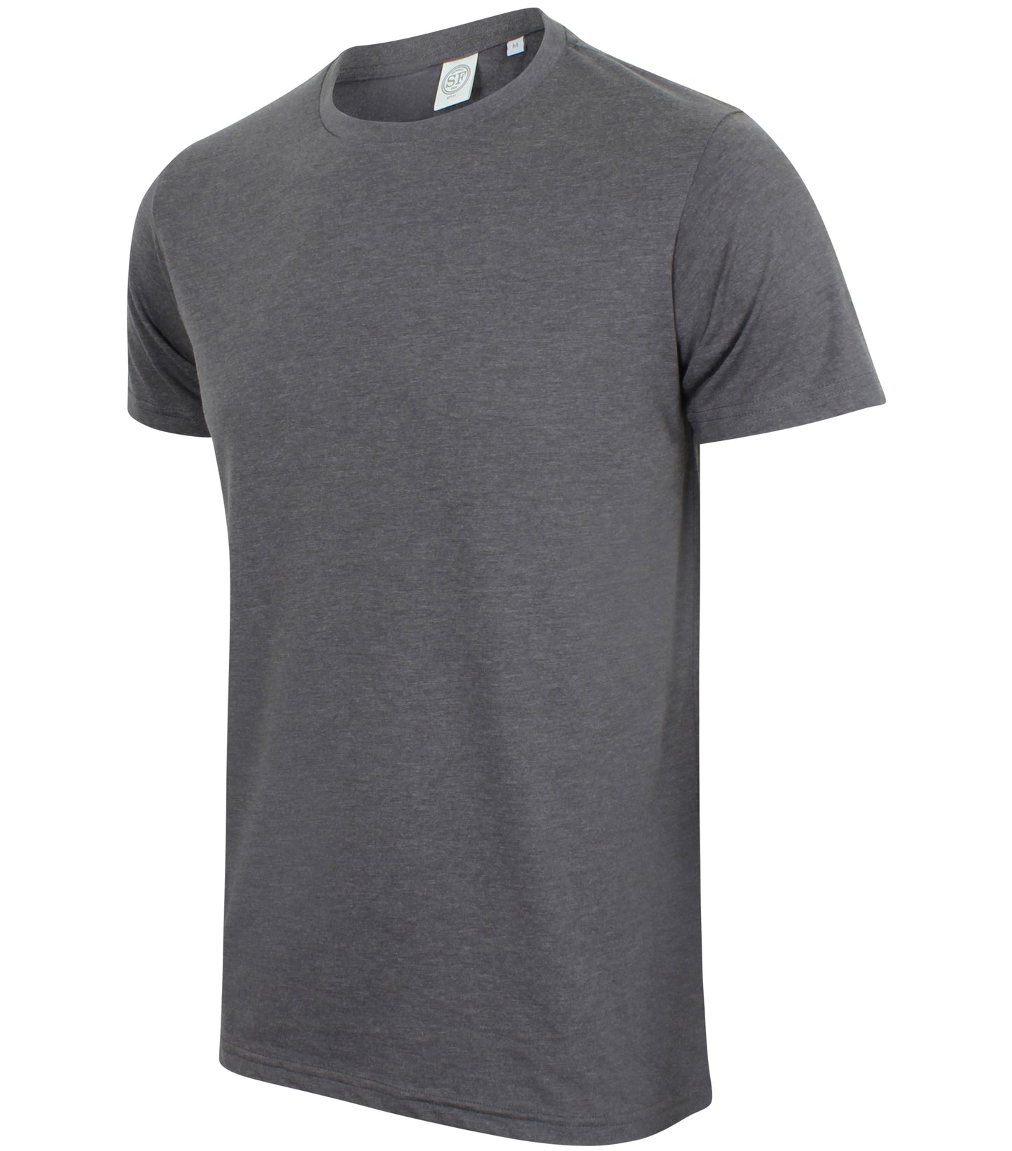 SF Men's Stretch T-Shirt Soft Feel Enzyme Washed Crew Neck Longline Fit