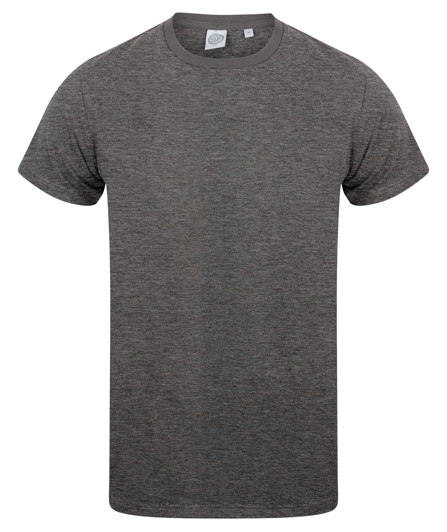 SF Men's Stretch T-Shirt Soft Feel Enzyme Washed Crew Neck Longline Fit