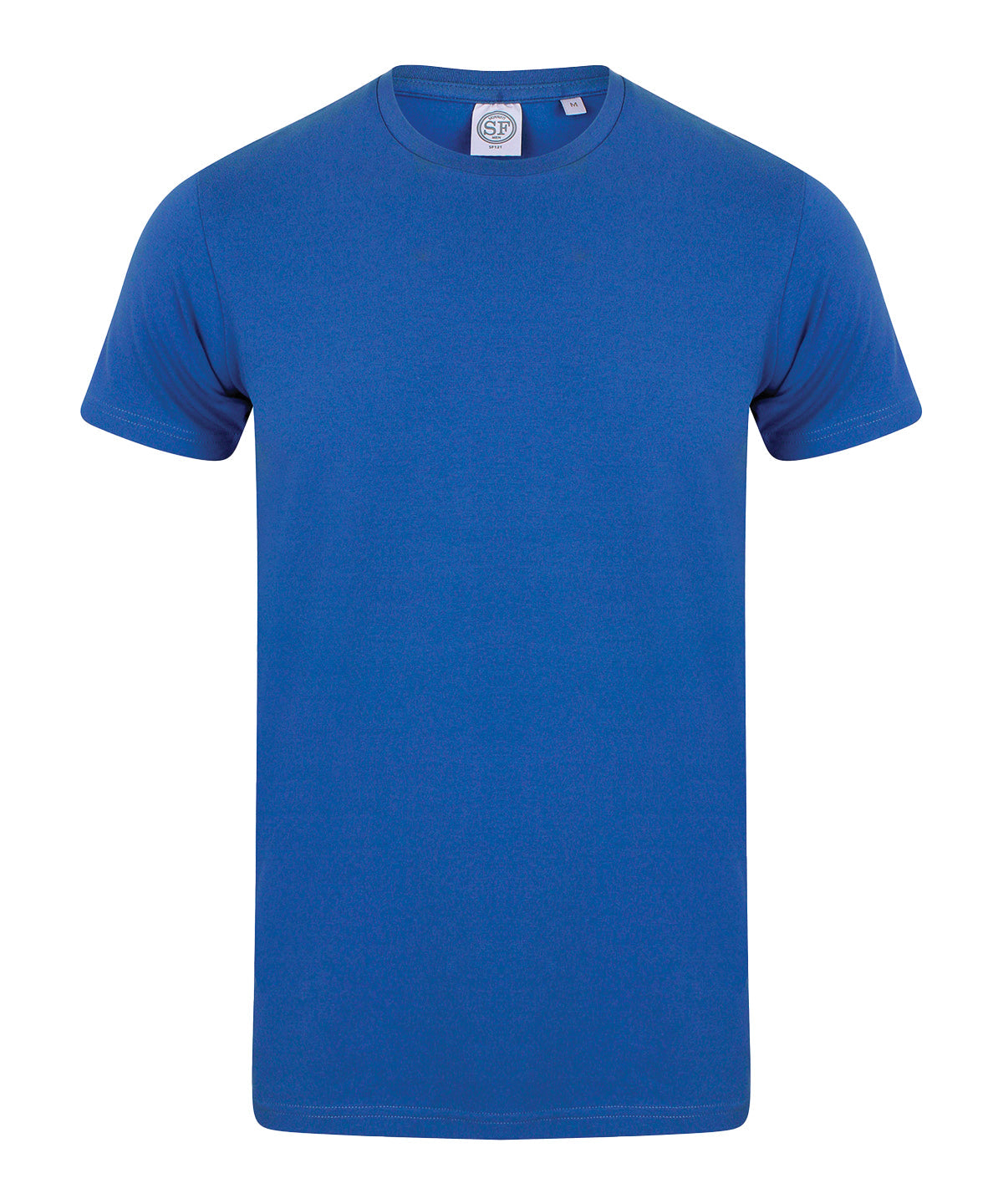 SF Men's Stretch T-Shirt Soft Feel Enzyme Washed Crew Neck Longline Fit