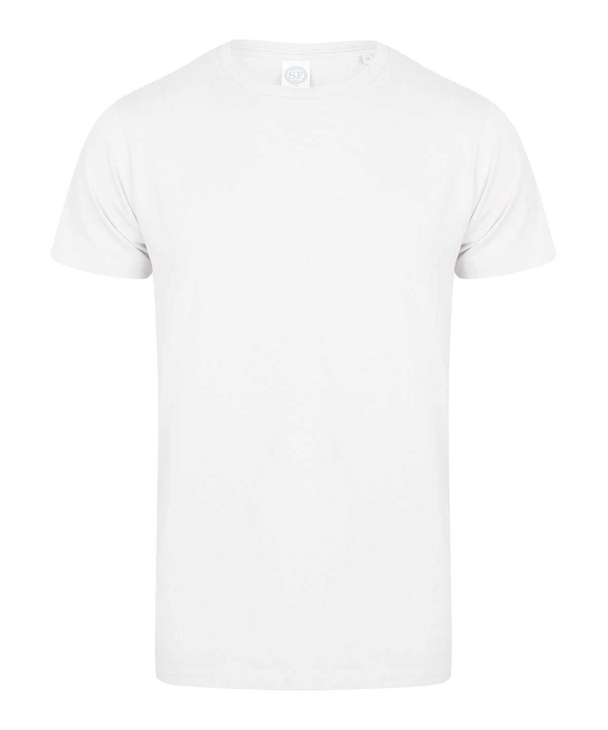 SF Men's Stretch T-Shirt Soft Feel Enzyme Washed Crew Neck Longline Fit