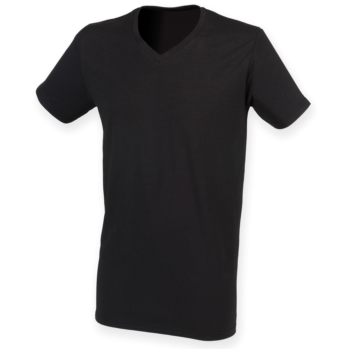 SF Men's Feel Good Stretch V-Neck T-Shirt Modern Fit Soft Cotton Blend