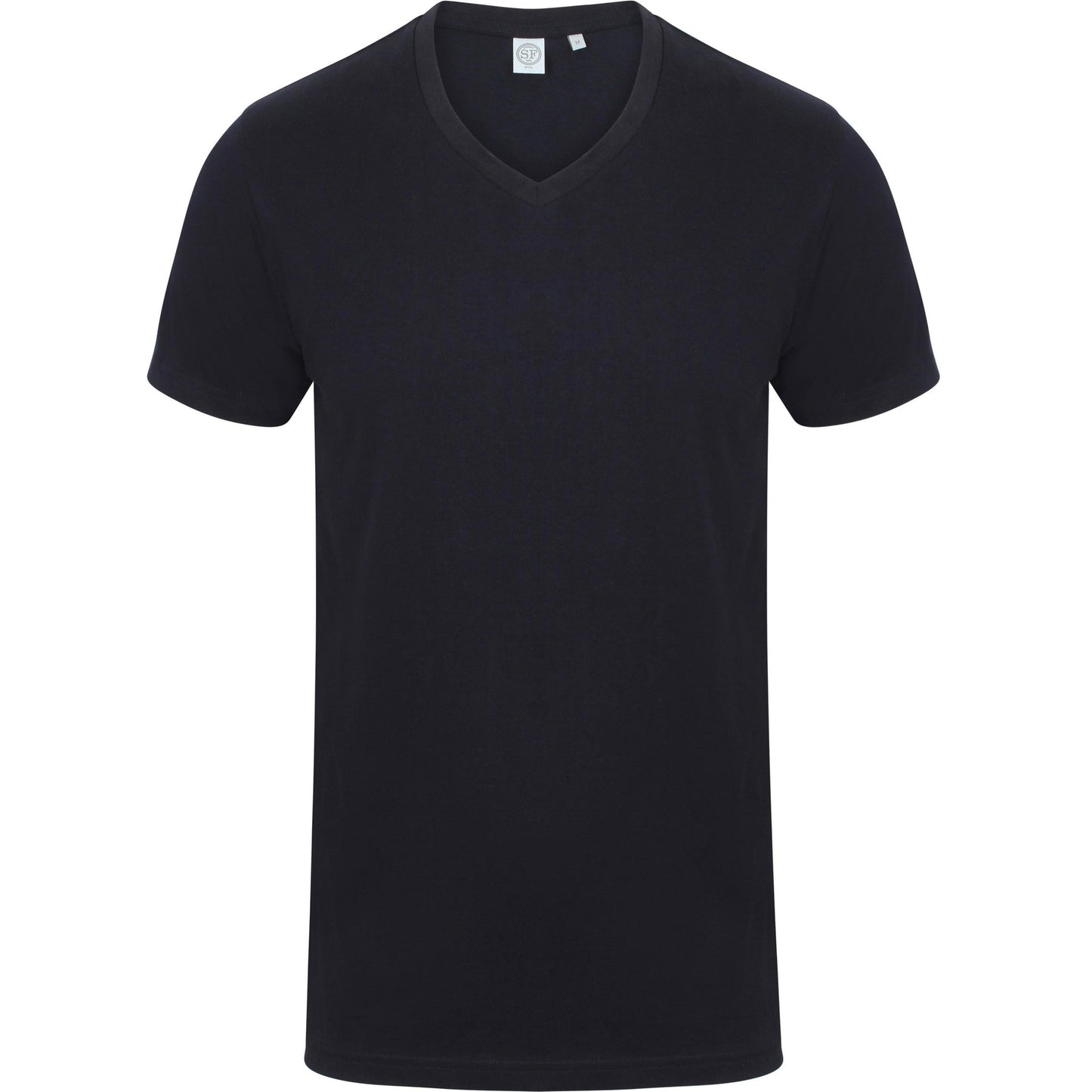 SF Men's Feel Good Stretch V-Neck T-Shirt Modern Fit Soft Cotton Blend