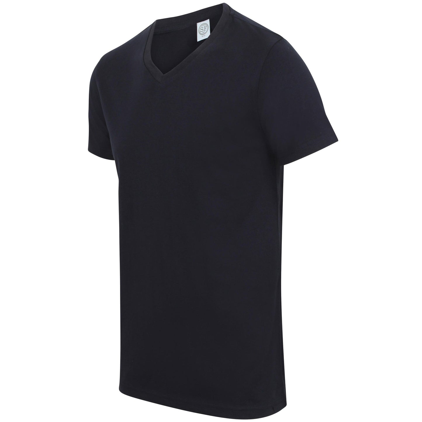 SF Men's Feel Good Stretch V-Neck T-Shirt Modern Fit Soft Cotton Blend