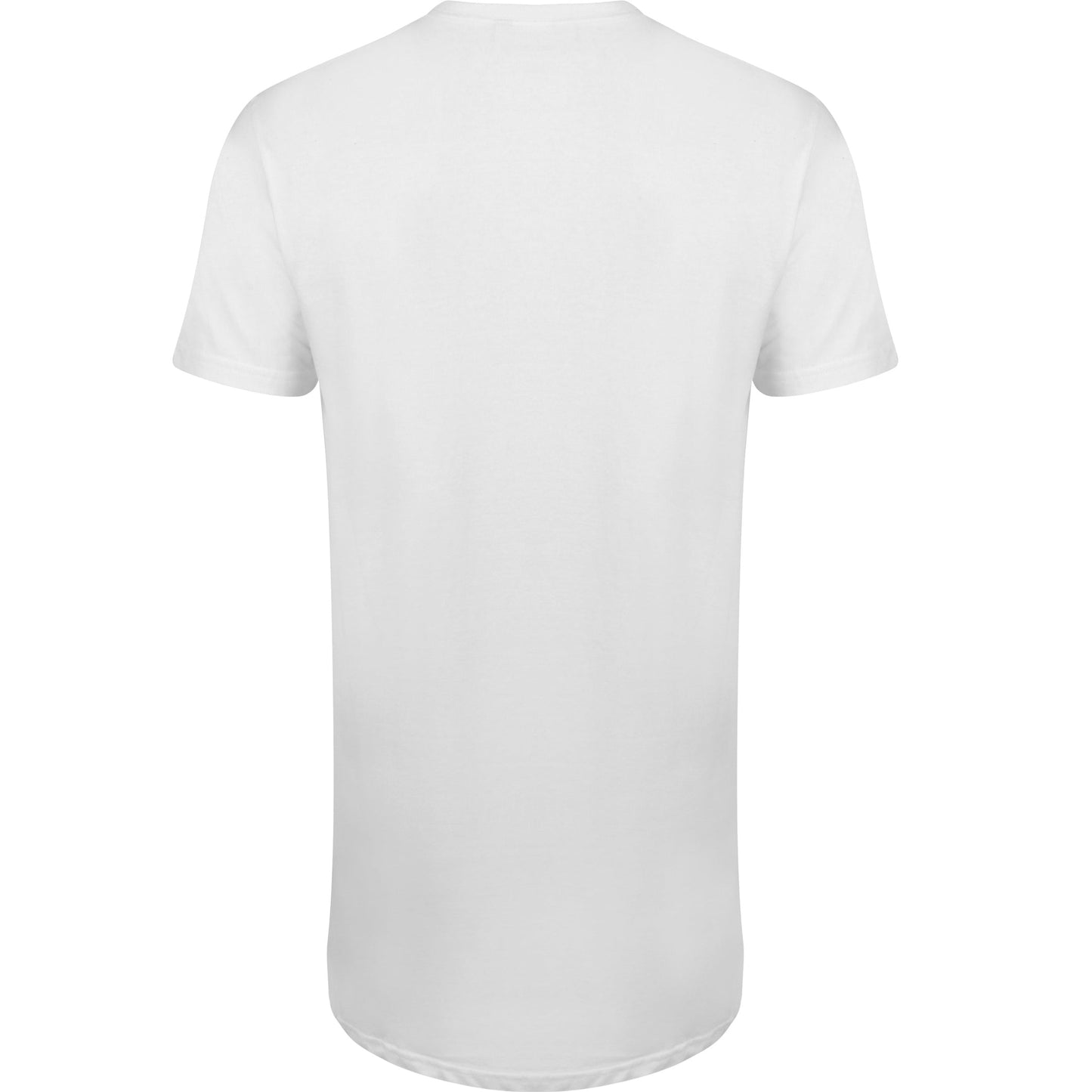 SF Longline T-Shirt Dipped Hem Regular Fit 100% Cotton Urban Style S-2XL