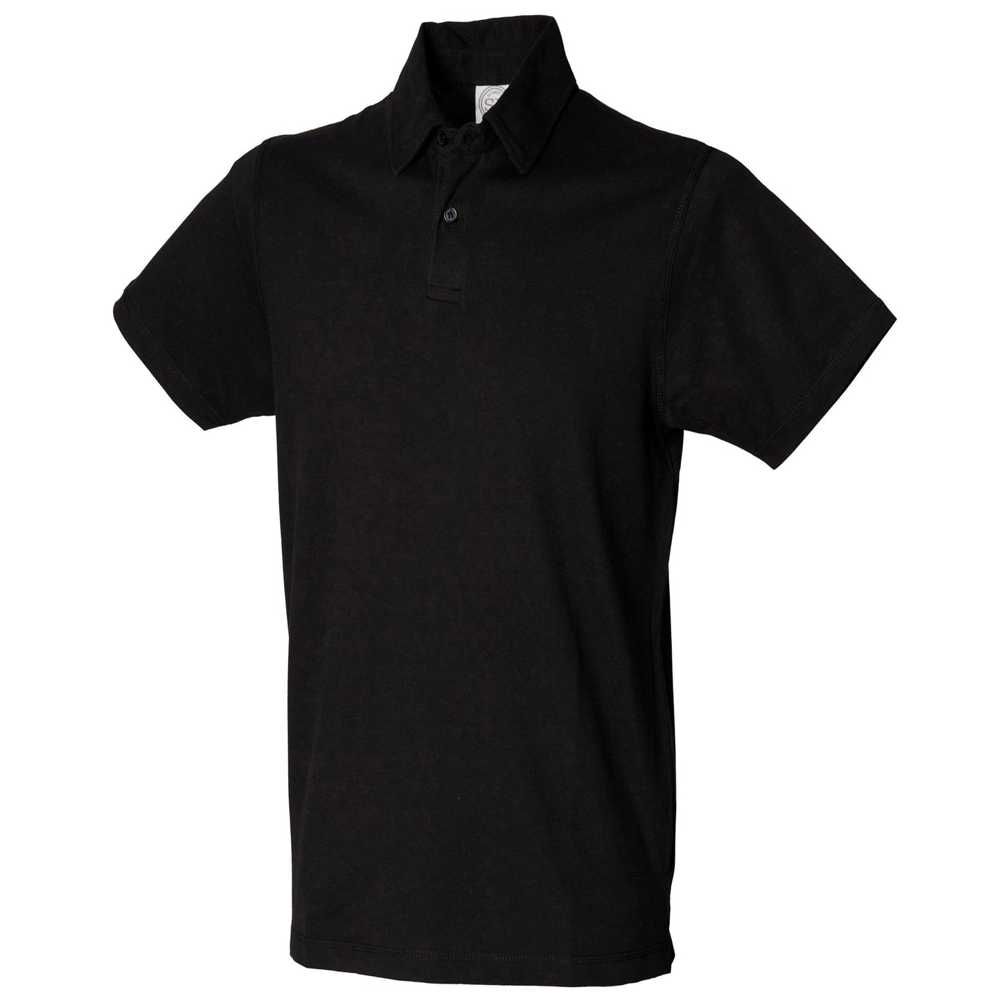 Sf Short Sleeve Stretch Polo Slim Fit 2-Button Placket Micro Pique Fabric