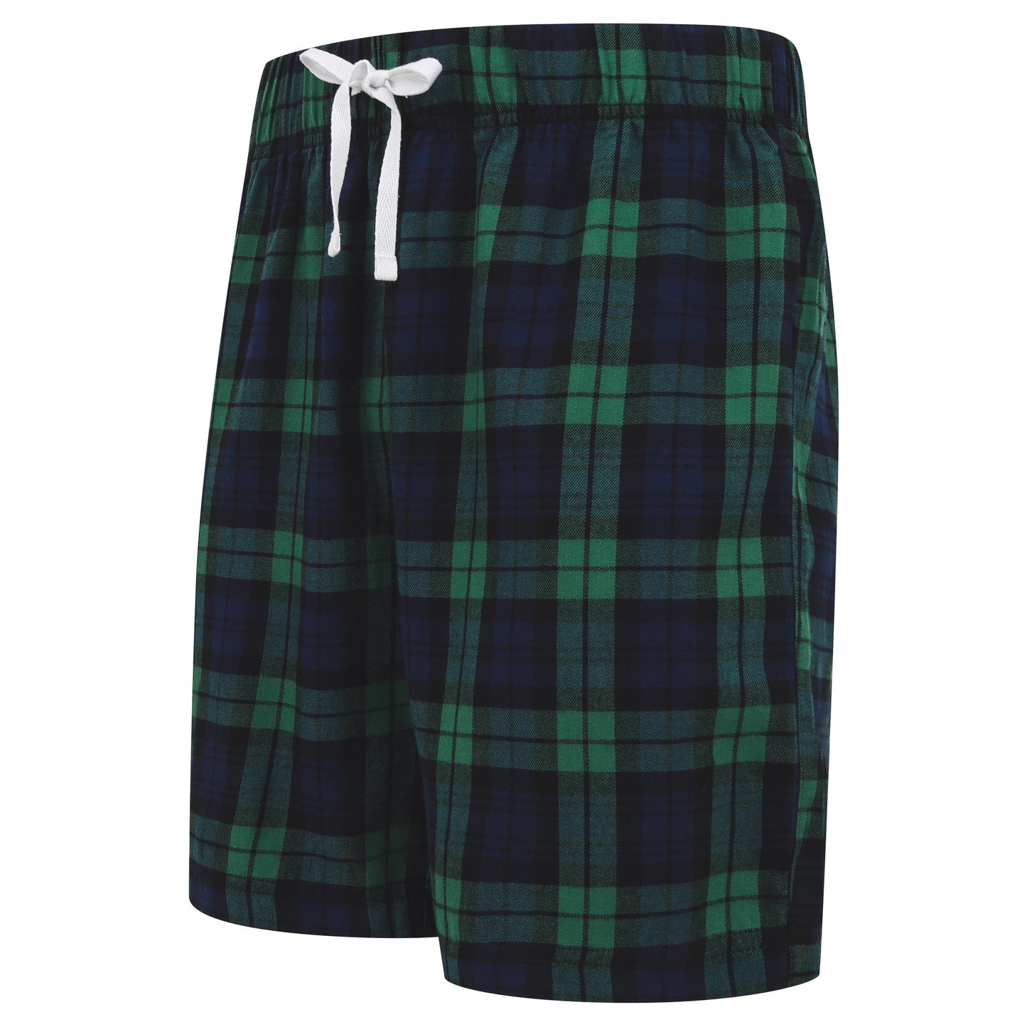 SF Tartan Lounge Shorts Elasticated Waist 100% Cotton Flannel Twill