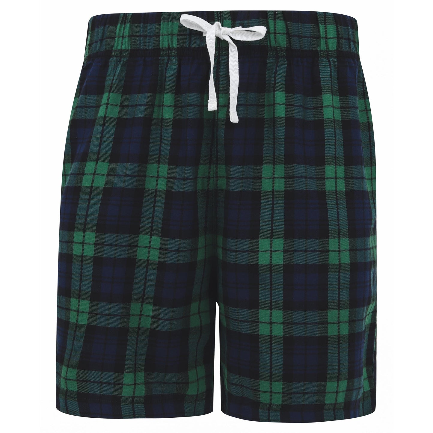 SF Tartan Lounge Shorts Elasticated Waist 100% Cotton Flannel Twill