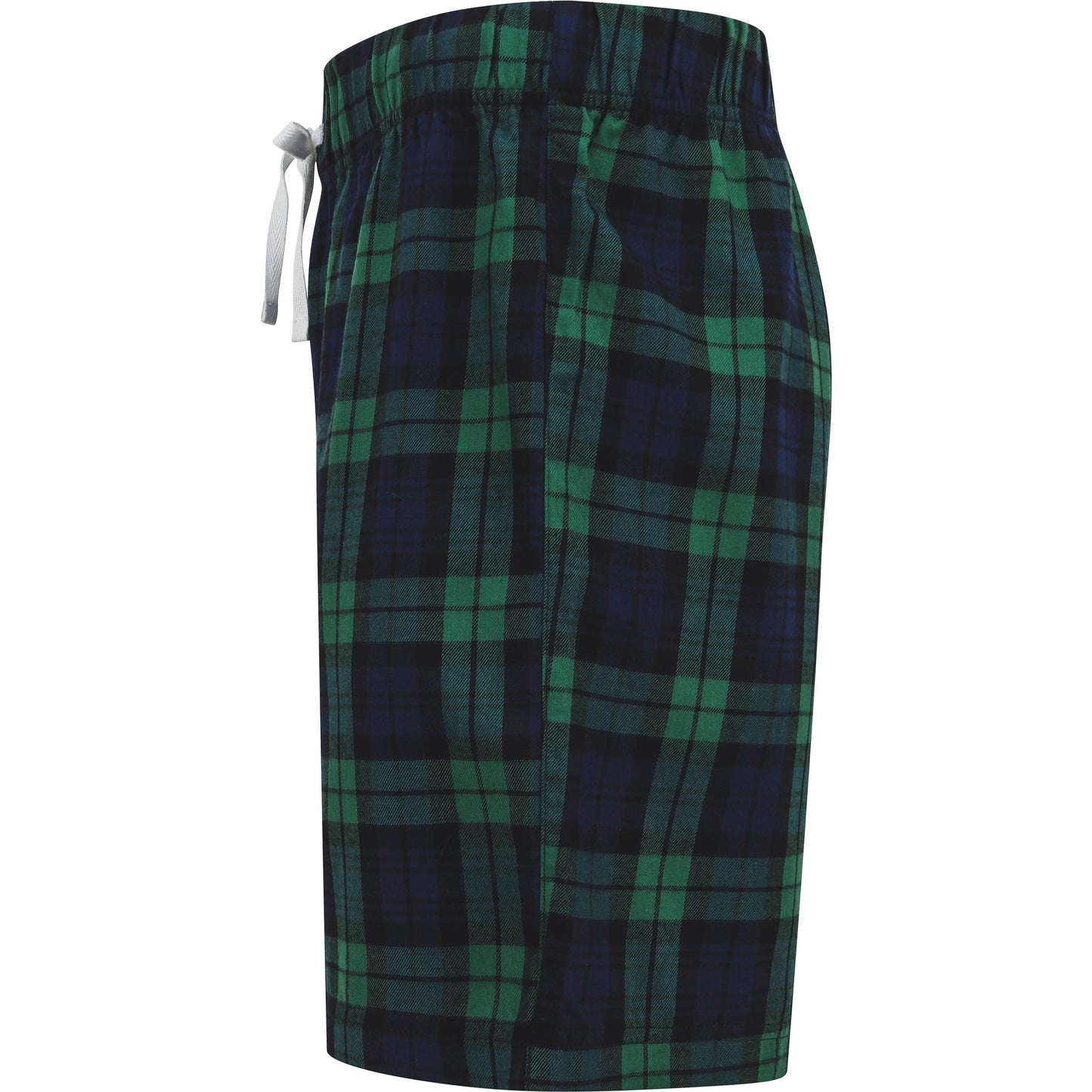 SF Tartan Lounge Shorts Elasticated Waist 100% Cotton Flannel Twill