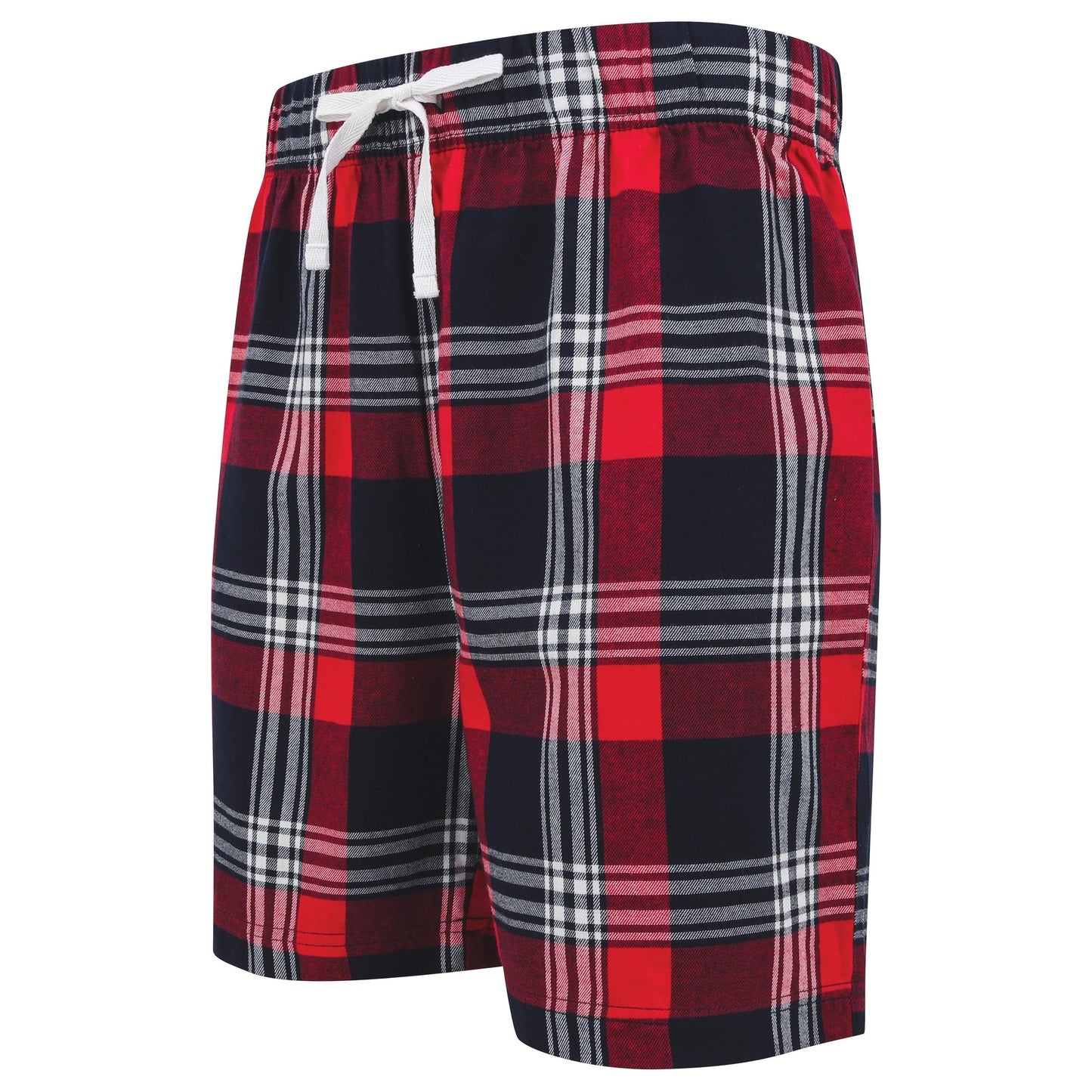 SF Tartan Lounge Shorts Elasticated Waist 100% Cotton Flannel Twill